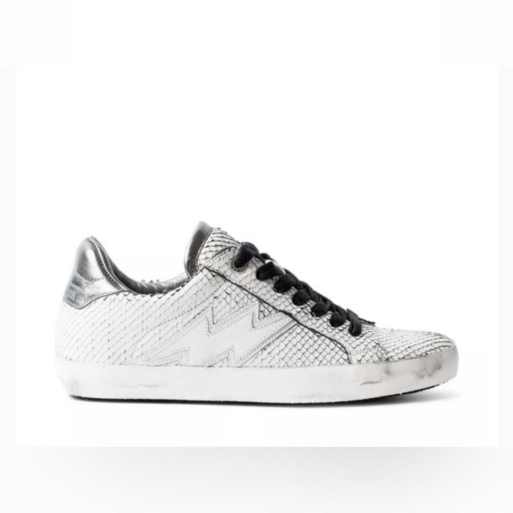 Zadig & Voltaire Neo Keith Flash Low Top Sneakers -Size 37 like new 100% leather